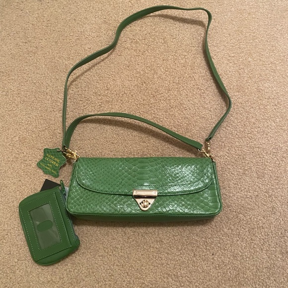 Giani Bernini Bags Giani Bernini Genuine Leather Green Purse Brand